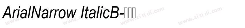 ArialNarrow ItalicB字体转换